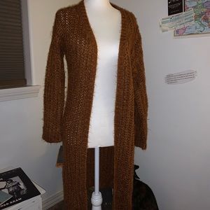 Long sleeve knitted cardigan